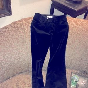 Banana Republic Black Velvet Pants size 2
